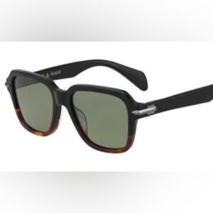 NWOT Rag & Bone 54 mm Black Havana Sunglasses RNB5024GS - Men’s or Unisex